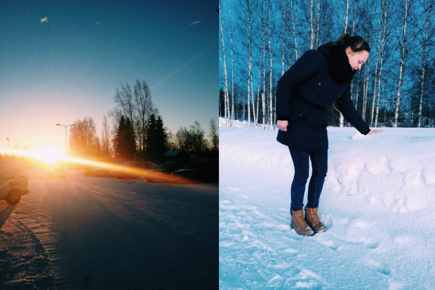 Selten gesehener Gast am Himmel – die Sonne am 06. Februar & ein bisschen Schnee gibt es in Finnland auch
